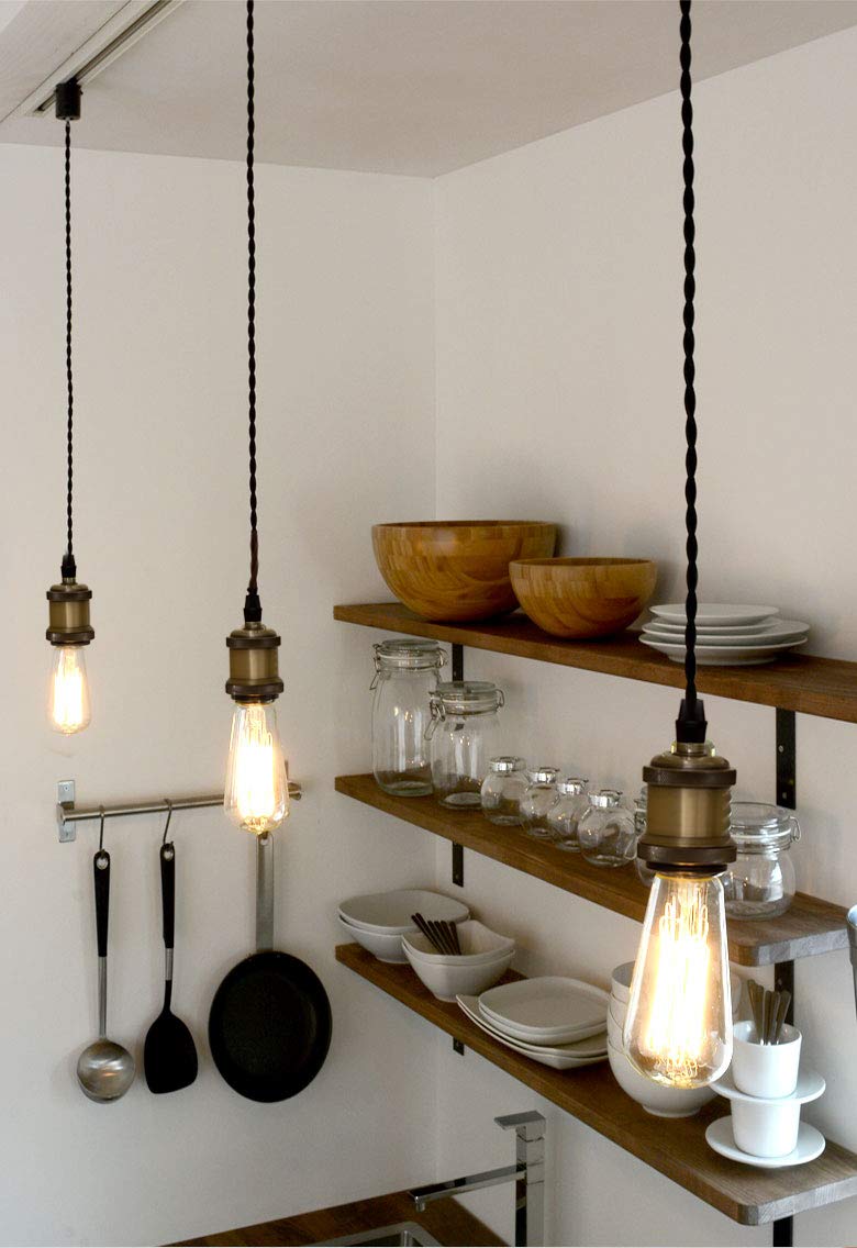 Amazon.co.jp : Venus ペンダントライト ダクトレール照明 黒いコード